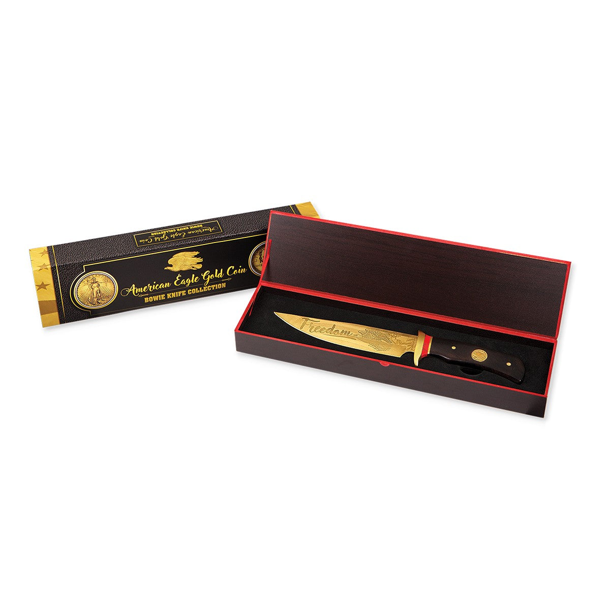 Freedom - American Eagle Gold Coin Bowie Knife – American Mint