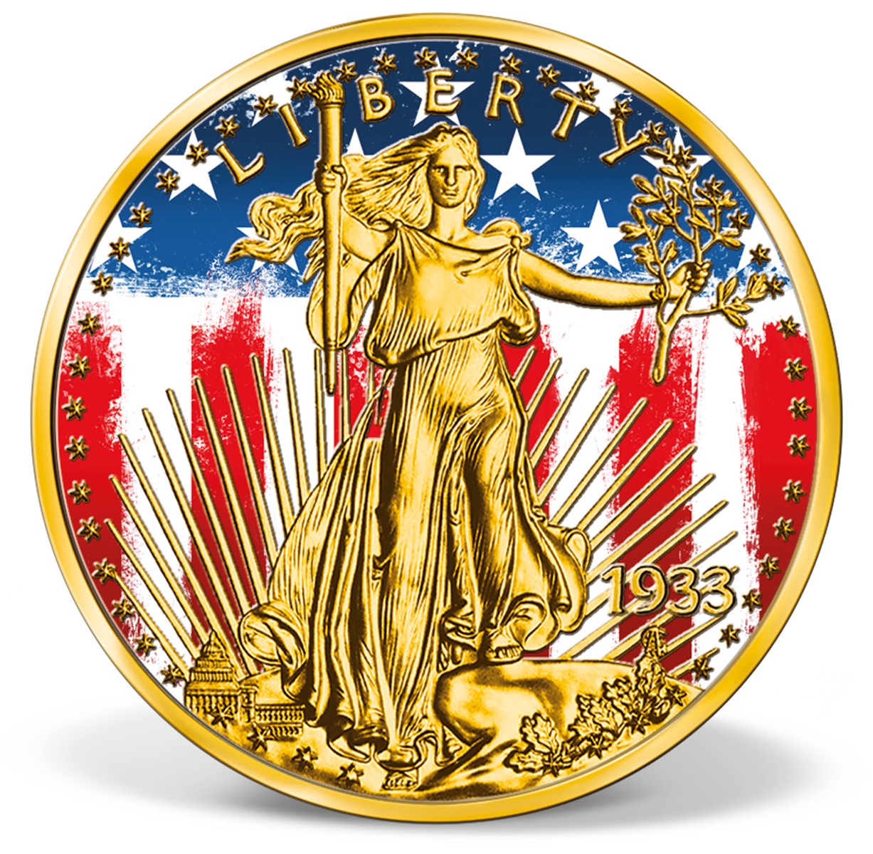 アメリカンイーグル Patriotic 1933 Gold Double Eagle – American Mint