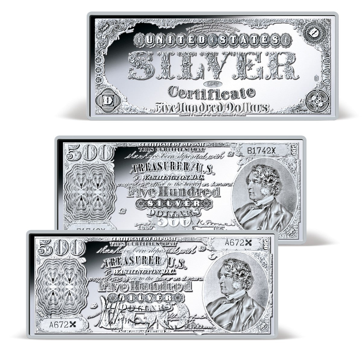 1878-1880 Silver Certificates Ingot Set – American Mint