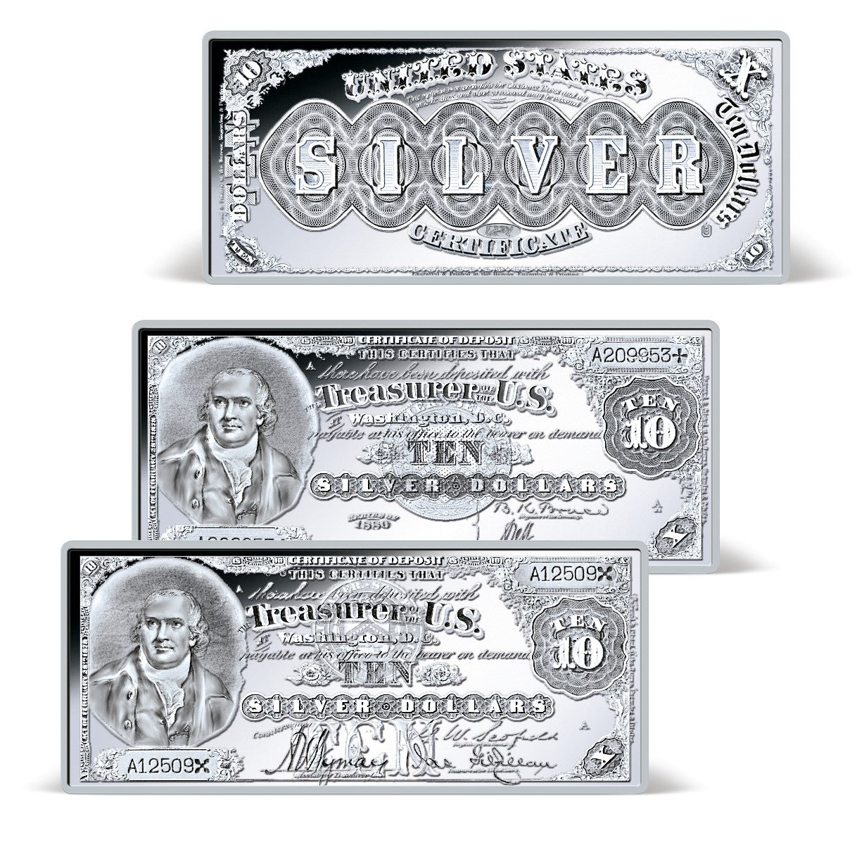 1878-1880 Silver Certificates Ingot Set – American Mint