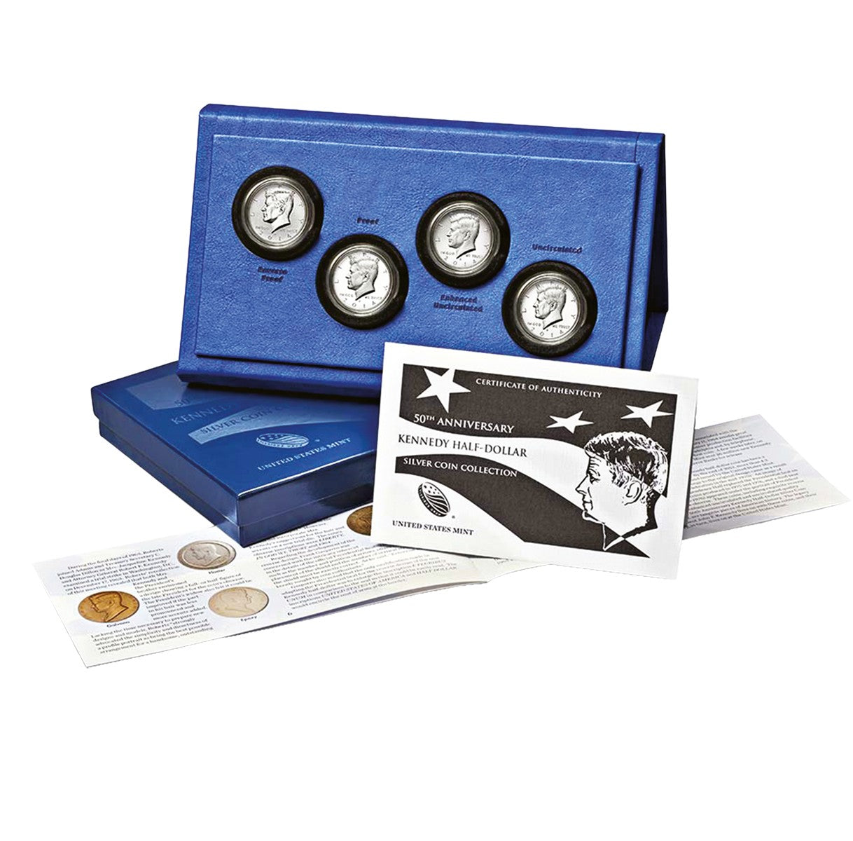 50th Anniversary Kennedy Half Dollar Silver Coin Collection 50th Anniversary Kennedy Half Dollar Silver Coin Collection