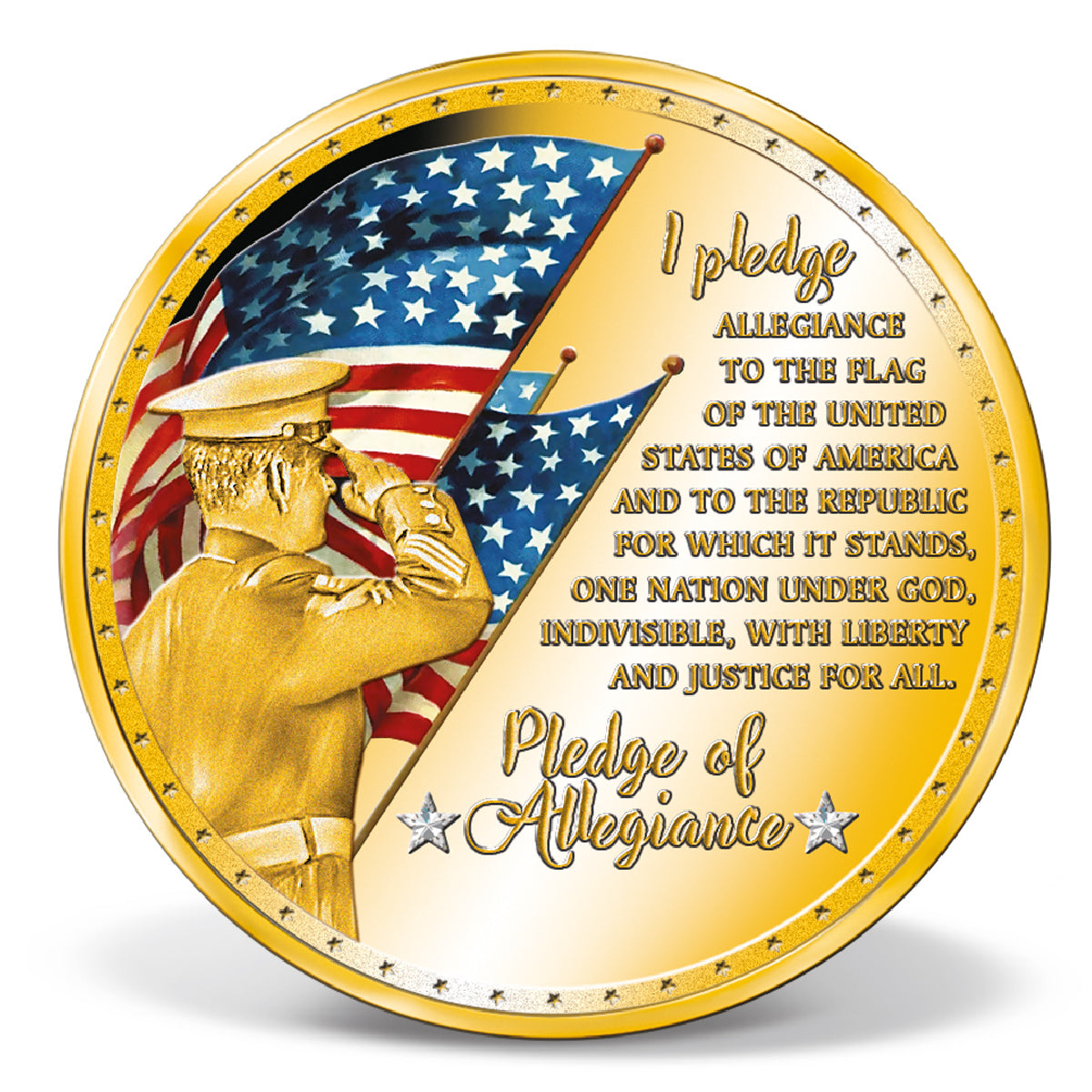 Pledge of Allegiance Colossal Commemorative Coin – American Mint