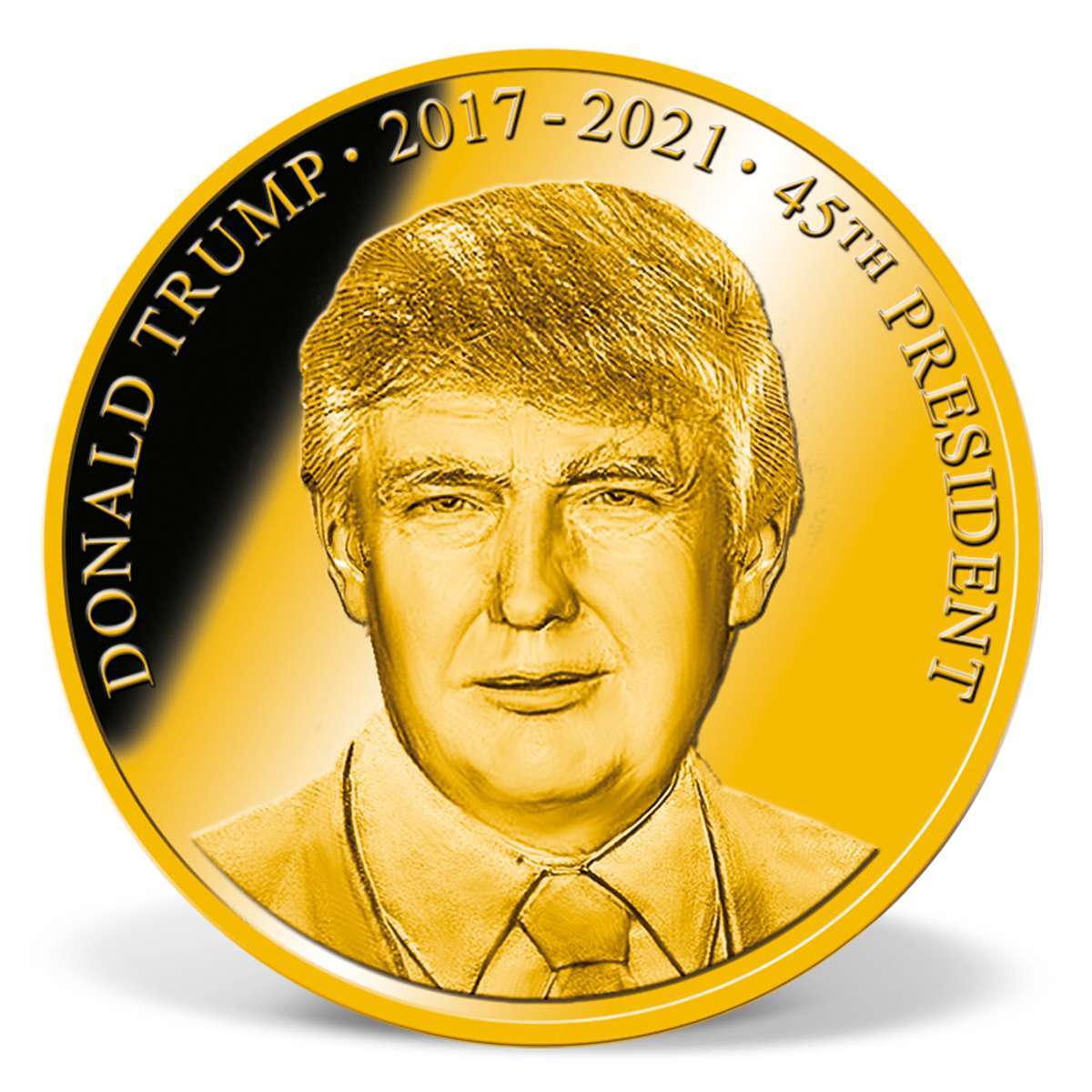 President Donald Trump Commemorative Coin | Gold-Layered | Gold | American Mint