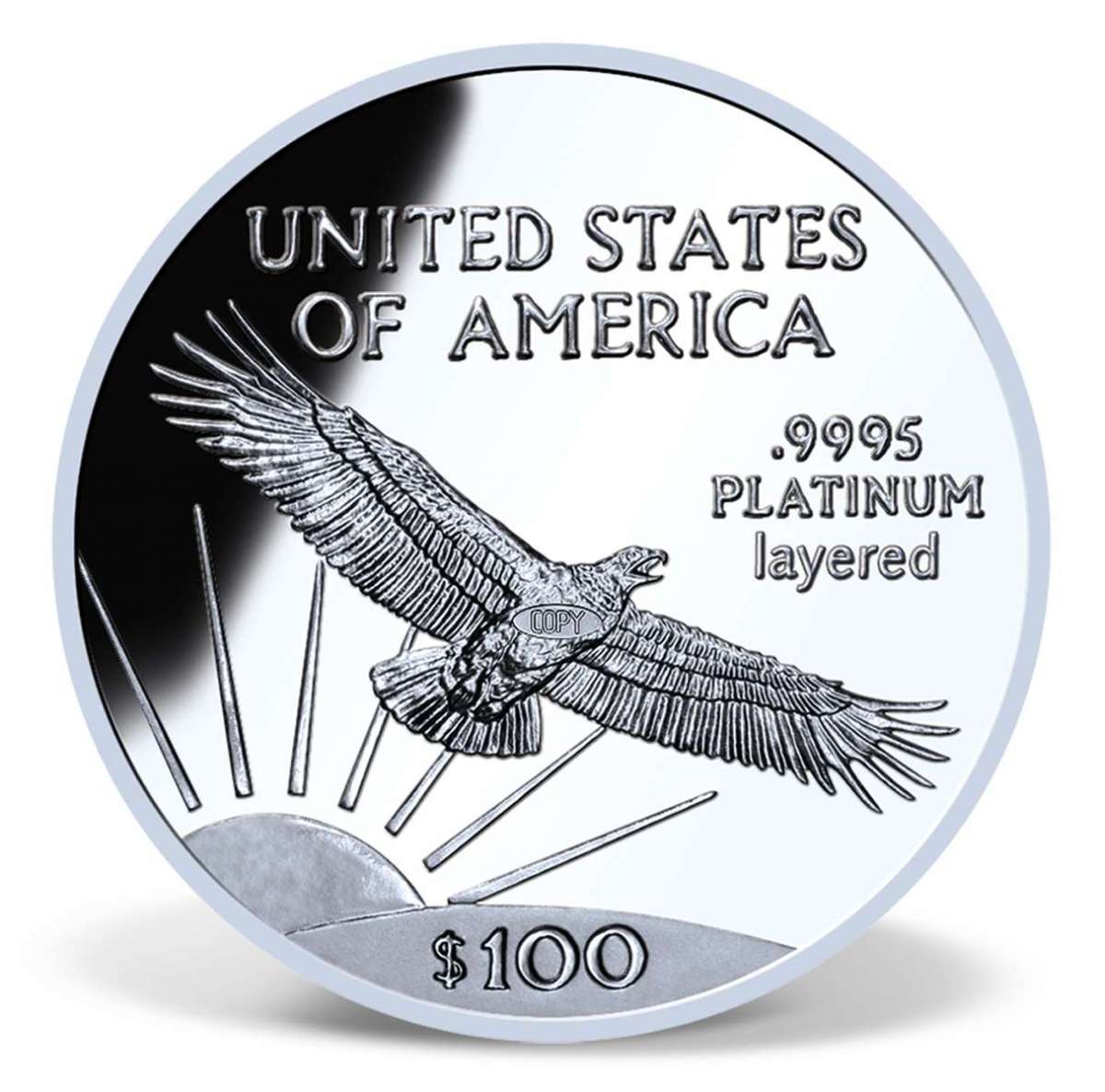 1997 $100 Platinum Eagle Coin - Replica | American Mint