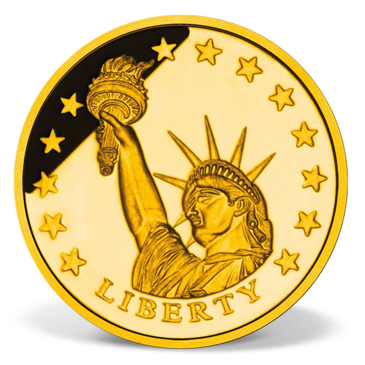 Statue of Liberty Commemorative Gold Coin Solid Gold Gold