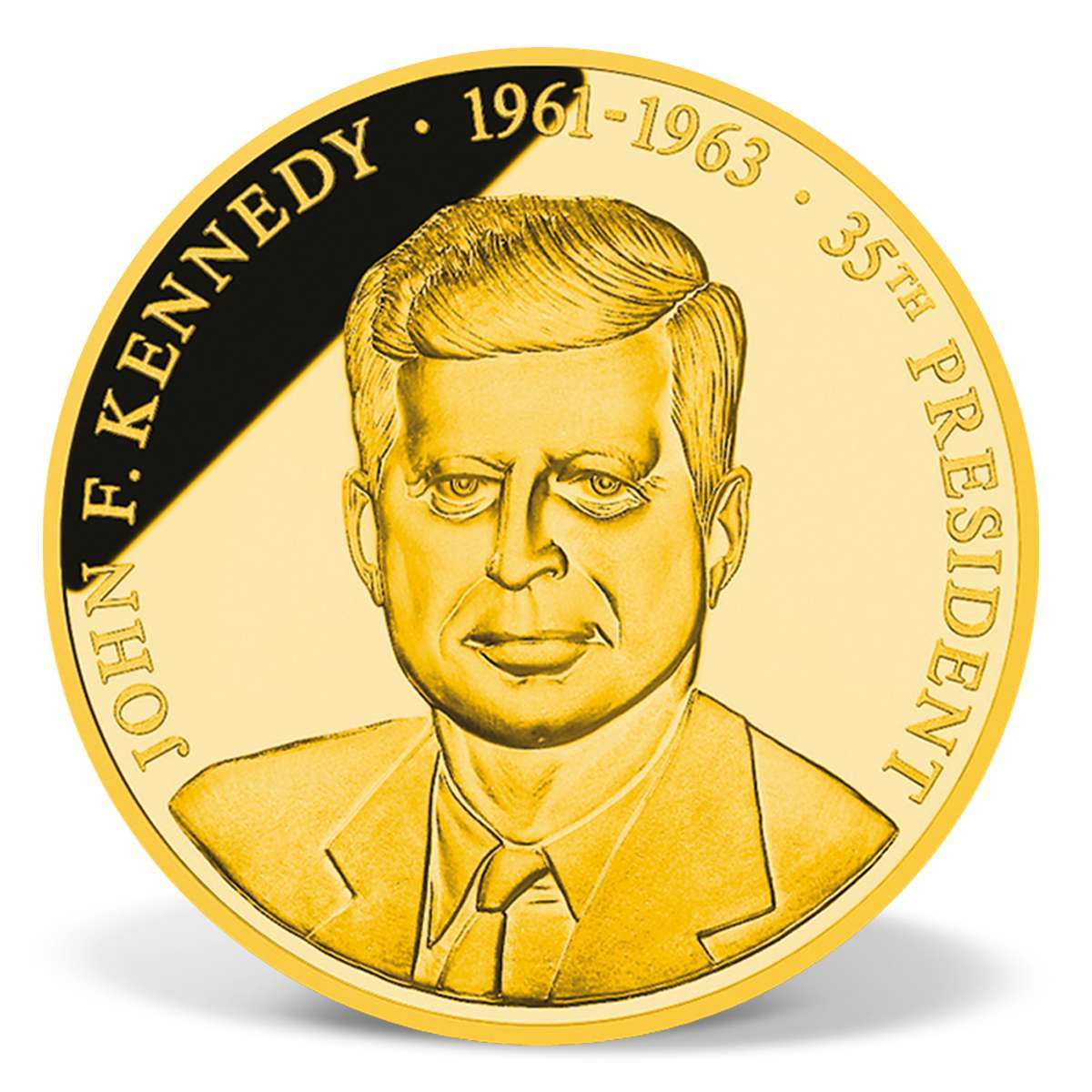John F. Kennedy Commemorative Gold Coin Solid Gold Gold American Mint