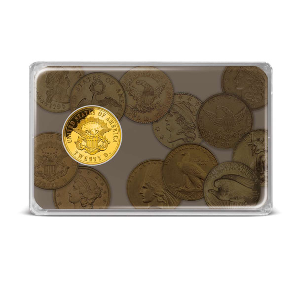 1861 Paquet Gold Double Eagle Replica Tribute US_8201516_2