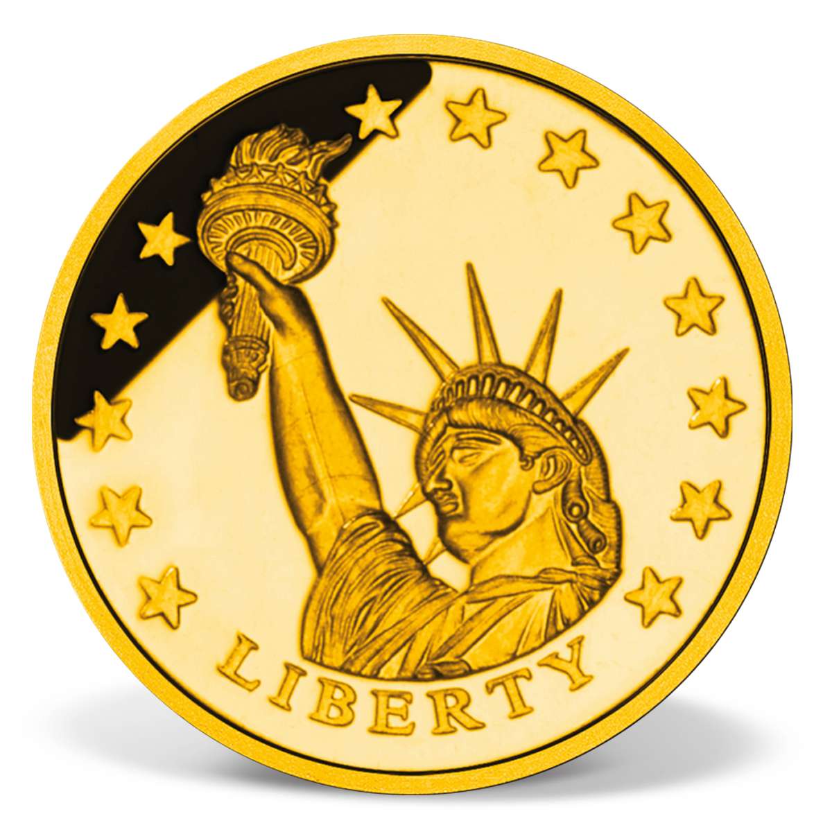 Statue of Liberty Commemorative Gold Coin Solid Gold Gold