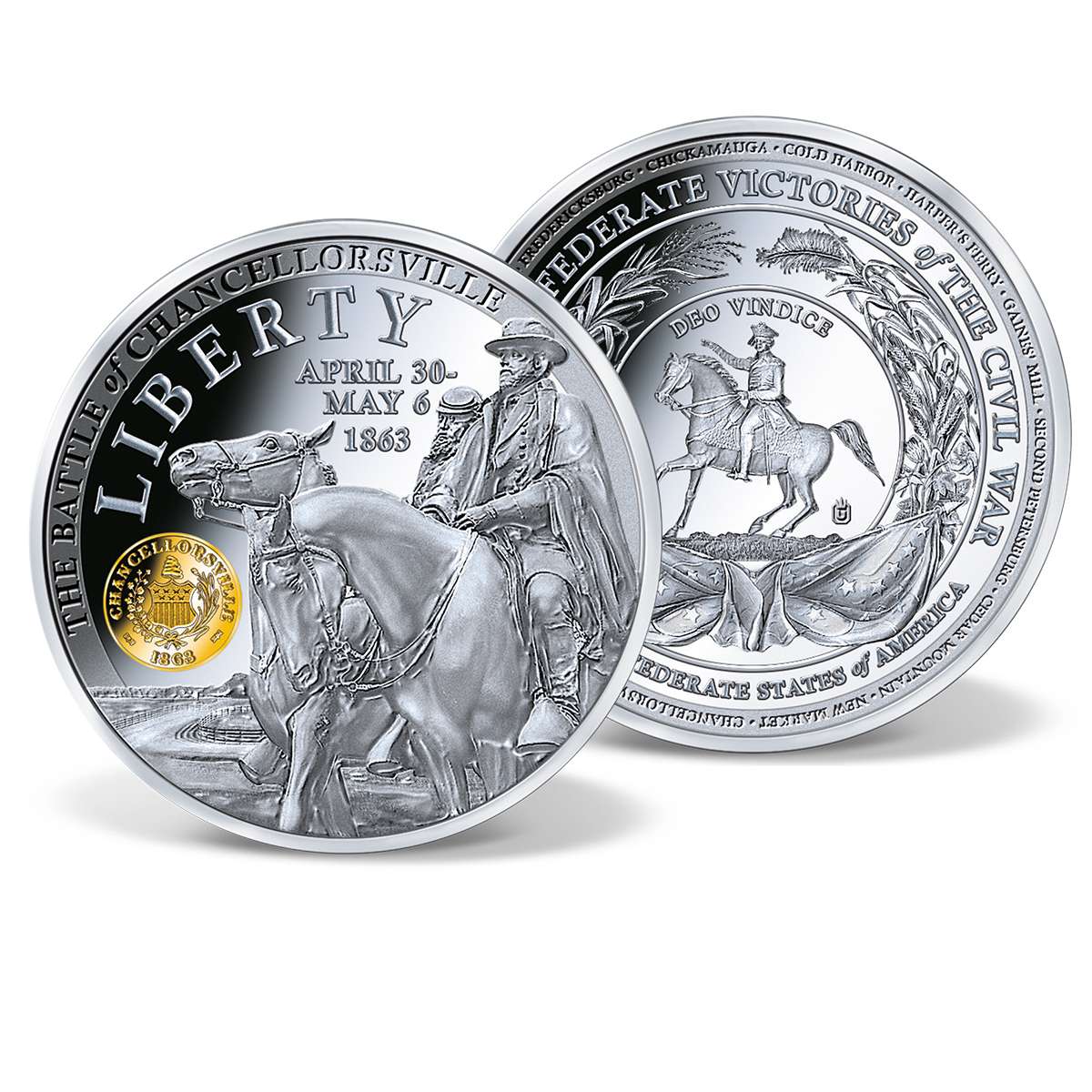 Battle of Chancellorsville Commemorative Coin | Gold-Layered