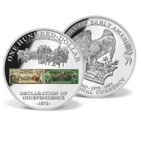 1875 $100 Declaration of Independence Commemorative Color Coin US_9170523_1 1875 $100 Declaration of Independence Commemorative Color Coin US_9170523_1