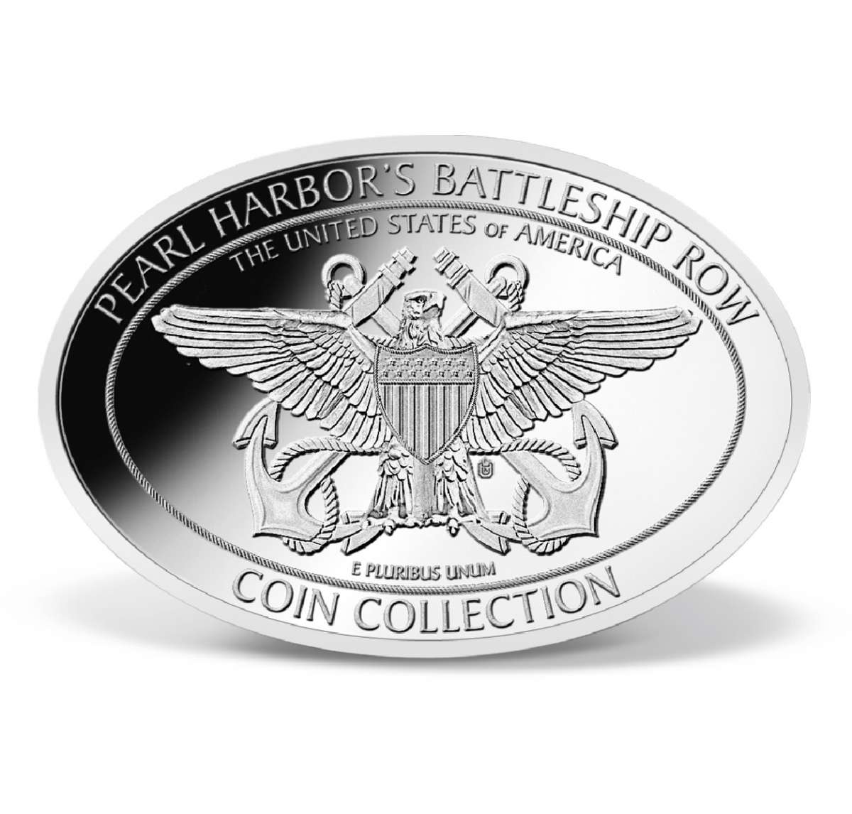 Pearl Harbor's Battleship Row Set SilverPlated Silver American Mint