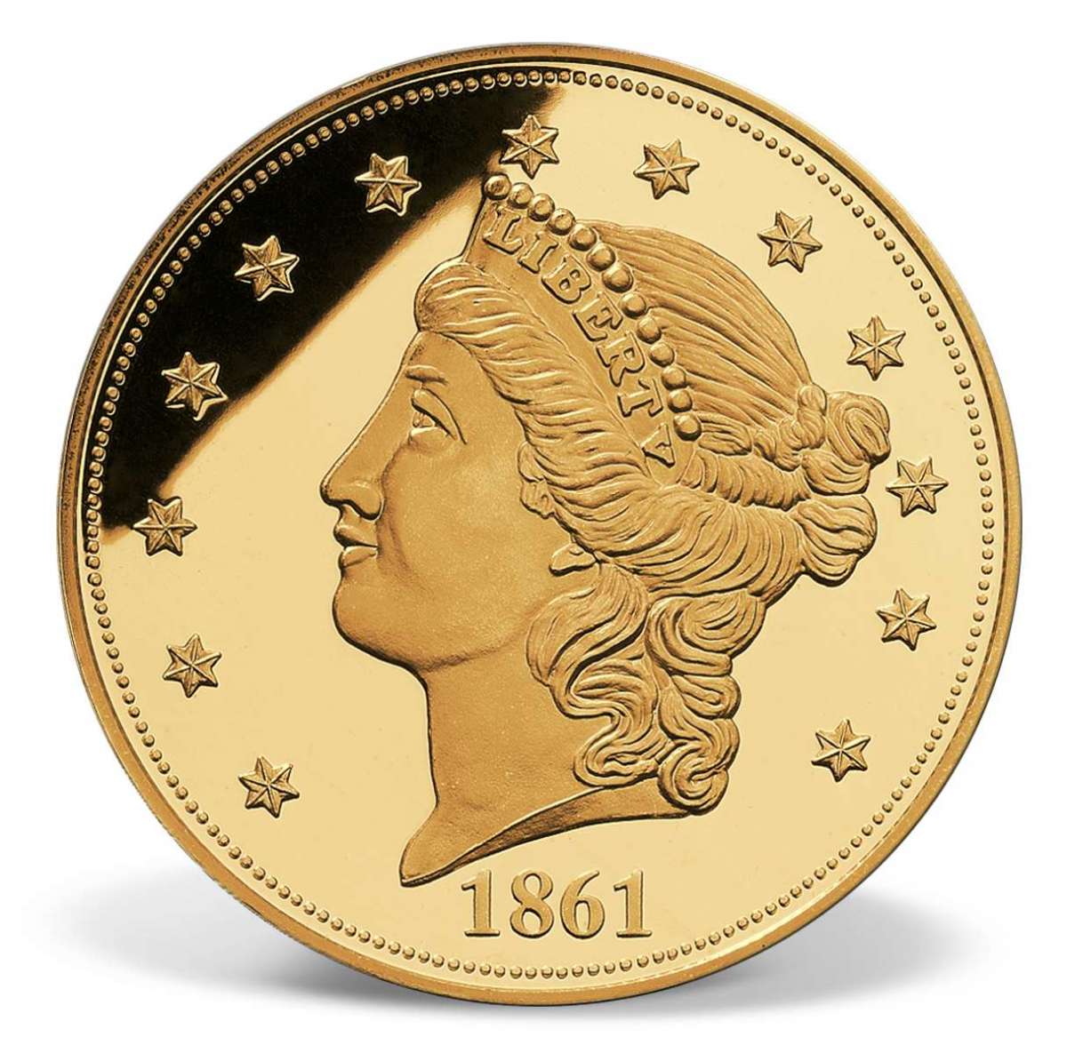 1861 Paquet Gold Double Eagle Replica Tribute | Gold-Layered