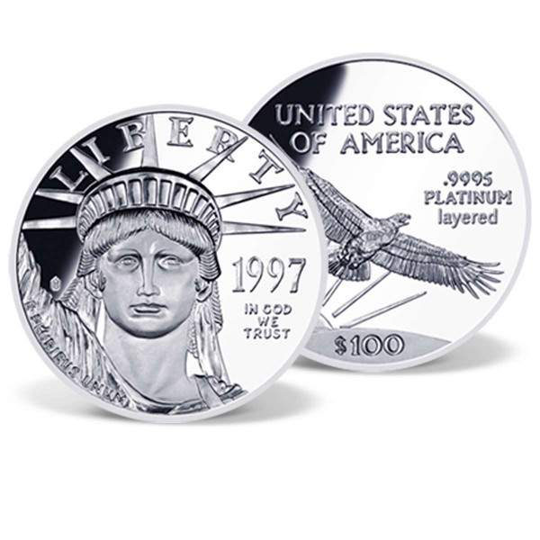 Platinum Eagle Solid Silver Replica US_9175144_1