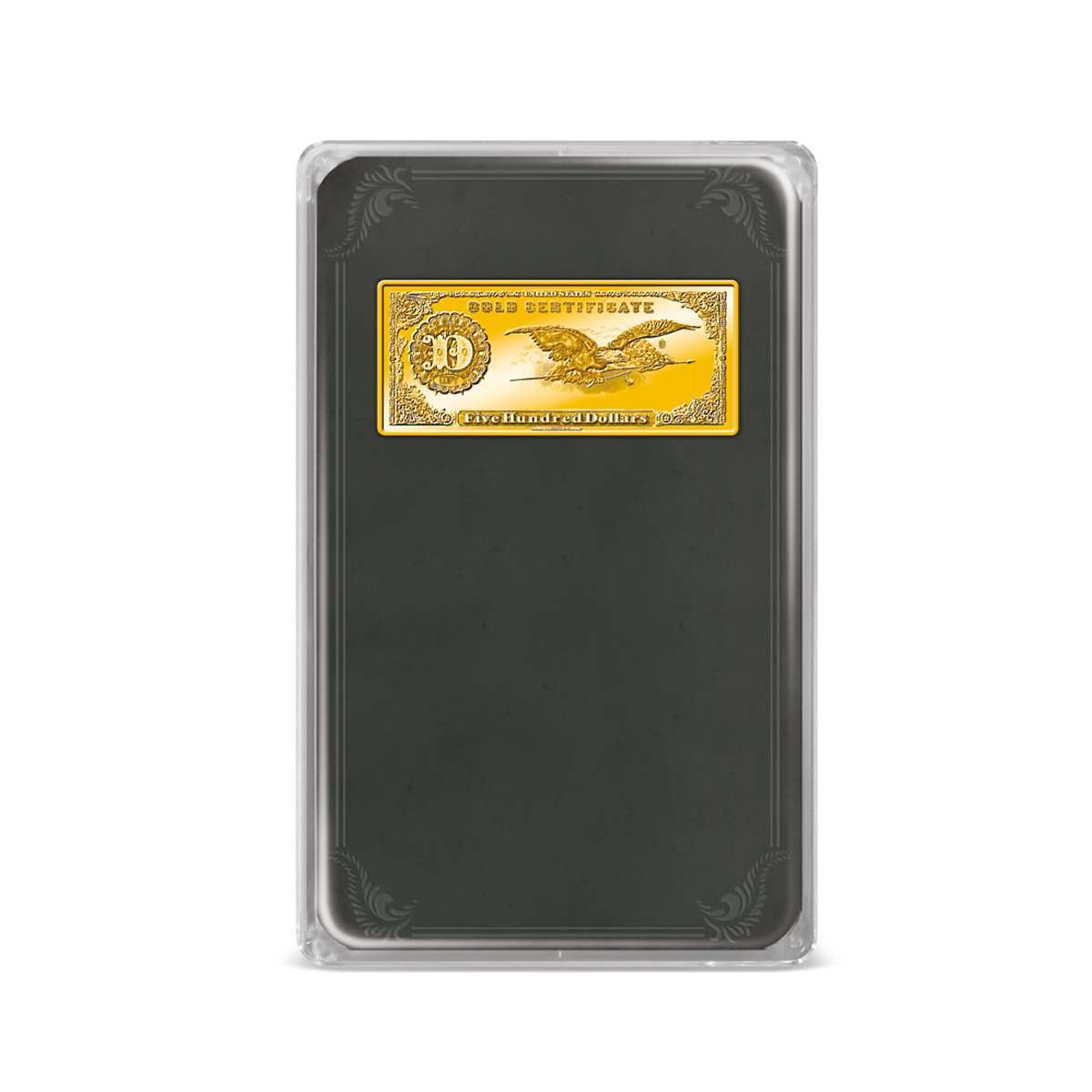 1882 $500 Gold Certificate Ingot Tribute | Gold-Layered