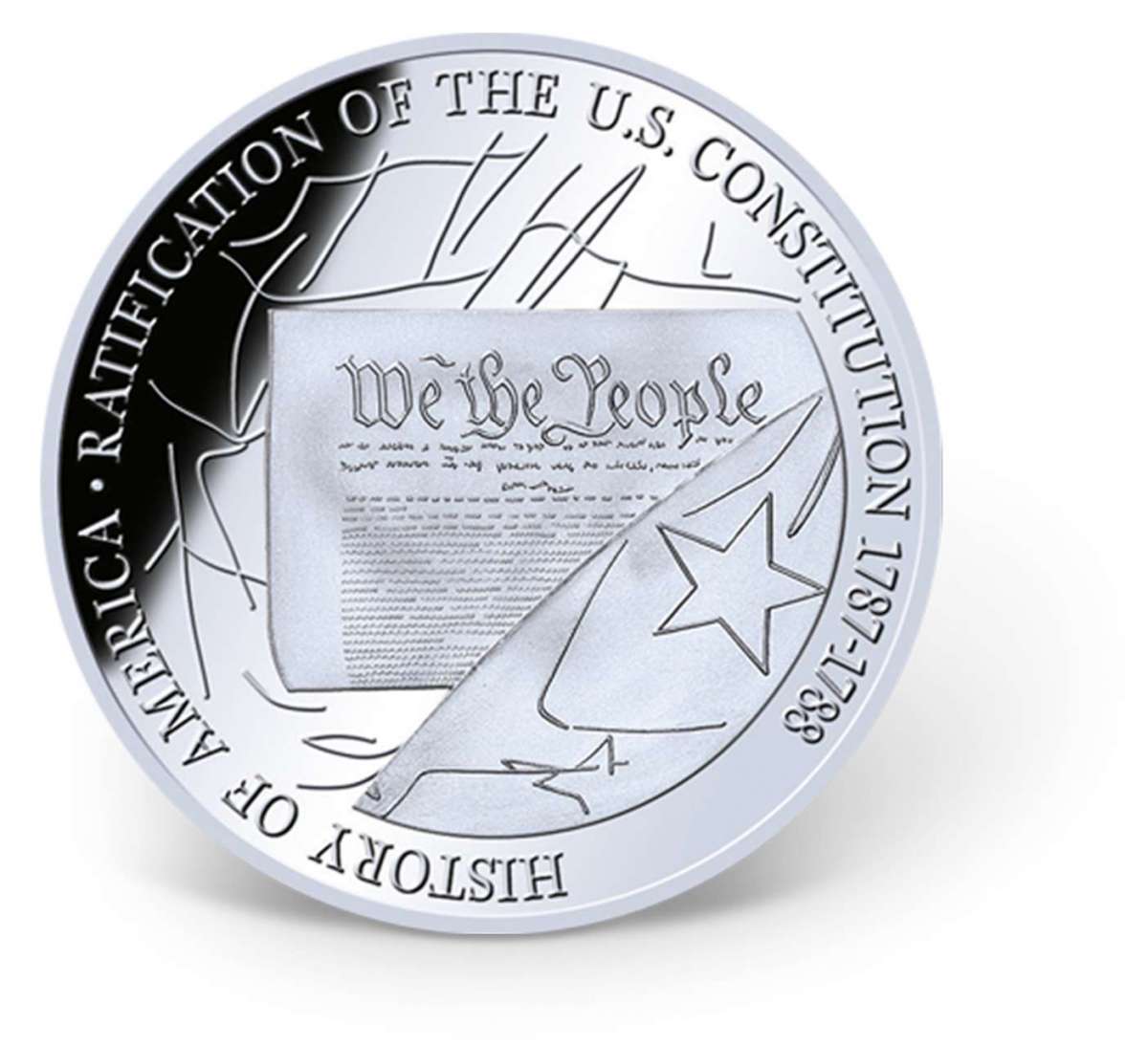 ★UNITED STATES CONSTITUTION COINS★銀貨★ U.S. Constitution Precious Metal Coin Set | Gold-Layered