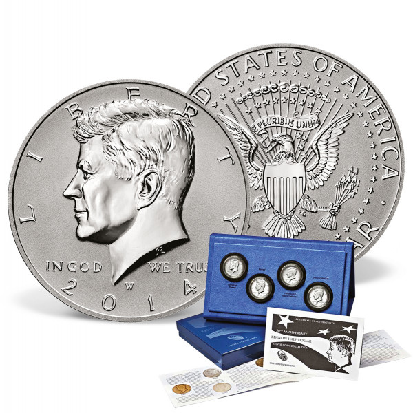 50th Anniversary Kennedy Half Dollar Silver Coin Collection US_9175481_1