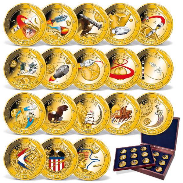 The Apollo Missions Color Coin Set