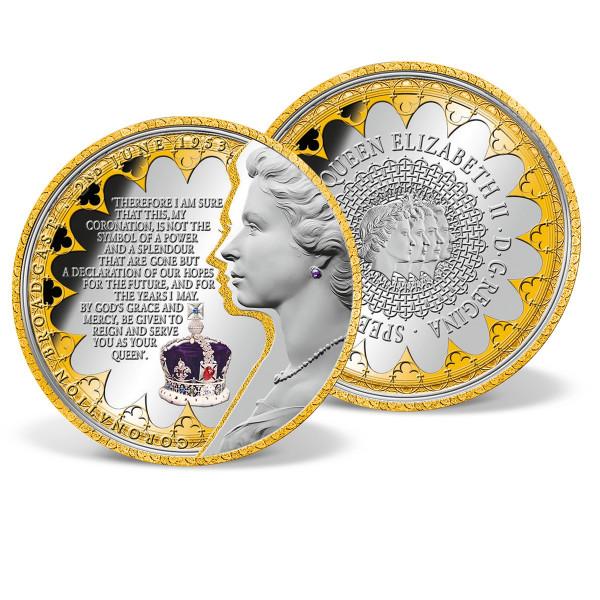 Queen Elizabeth's Coronation Speech Commemorative Coin US_8206203_1