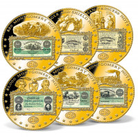 Confederate States of America Big Six Type Banknote Set US_9184098_1 Confederate States of America Big Six Type Banknote Set US_9184098_1