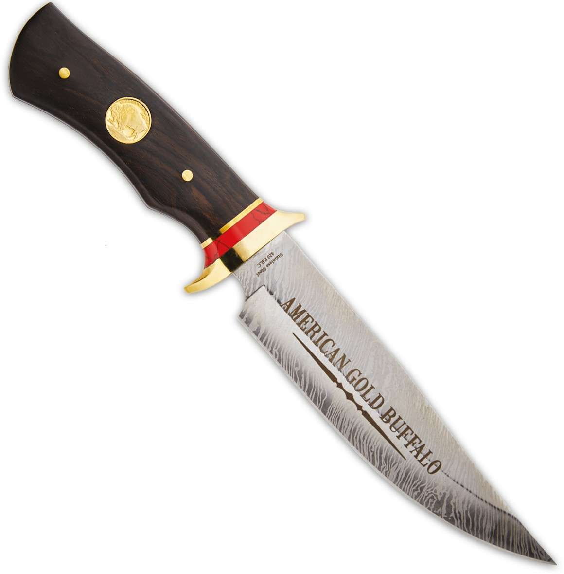 Gold Buffalo Bowie Knife Wildlife Pocket Knives Knives Other