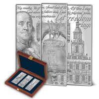 Let Freedom Ring Silver Ingot Set US_9171444_1 Let Freedom Ring Silver Ingot Set US_9171444_1