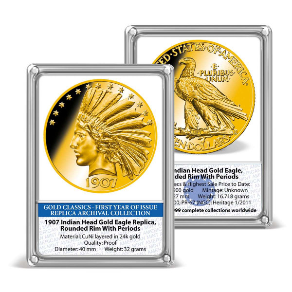 1907 Indian Head Gold Eagle Replica Archival Edition US_8201575_1