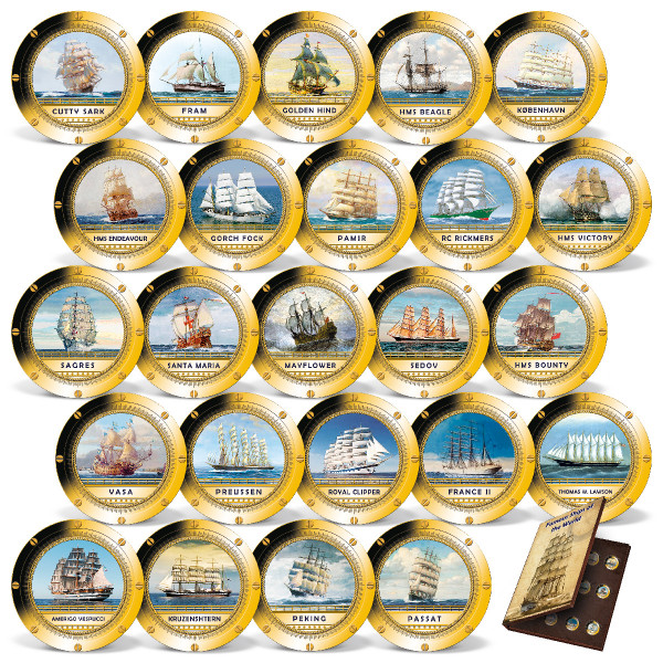 Famous Ships of the World Coin Set