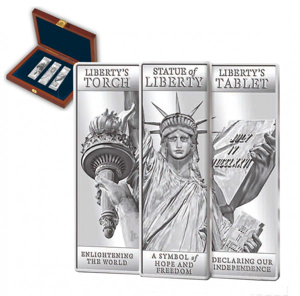 Statue of Liberty Limited Edition First Strike Ingot Set US_9171294_1