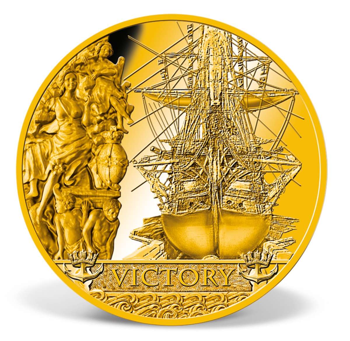 250th Anniversary HMS Victory Set | Gold-Layered | Gold