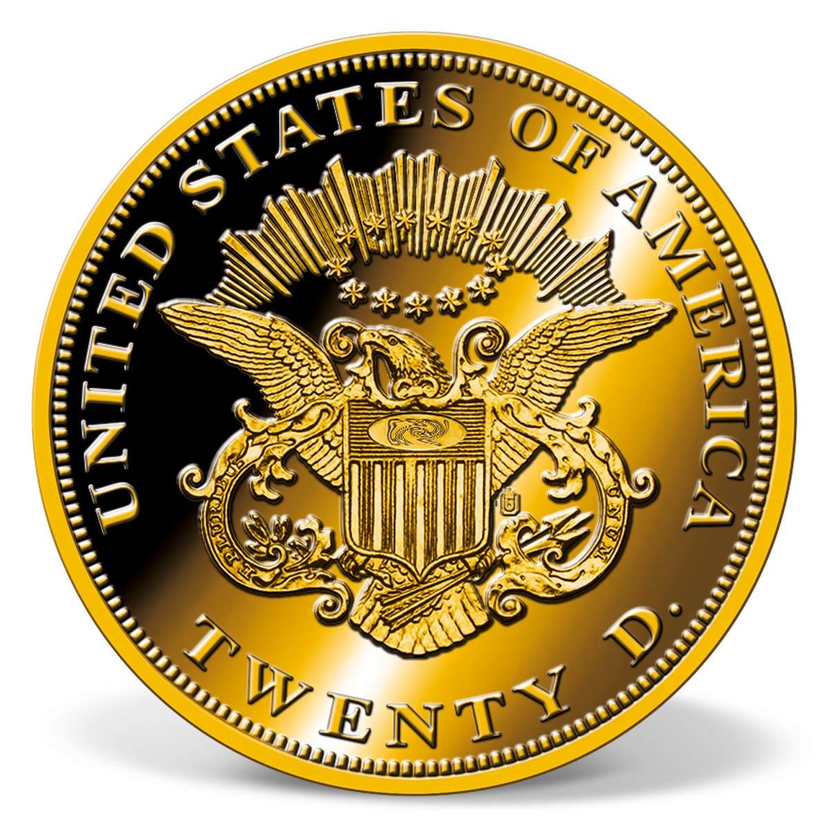 ⭐️ alviness⭐️ 1849 $20 Liberty Tribute Proof - National Collector's Mint