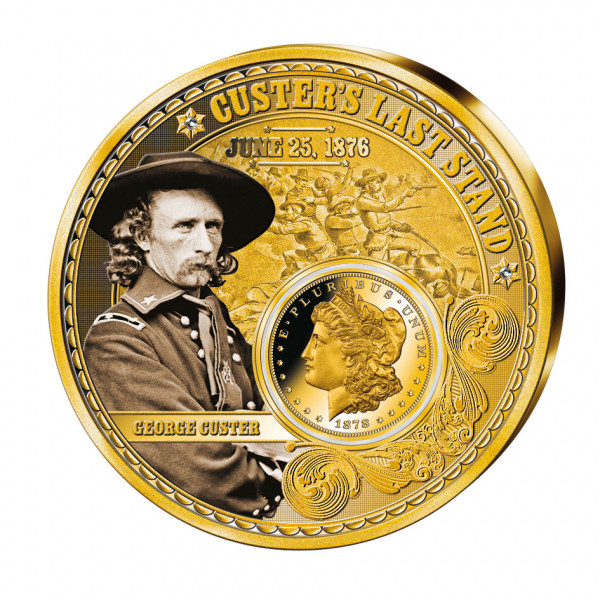 Custer&#039;s Last Stand Colossal Inset Coin