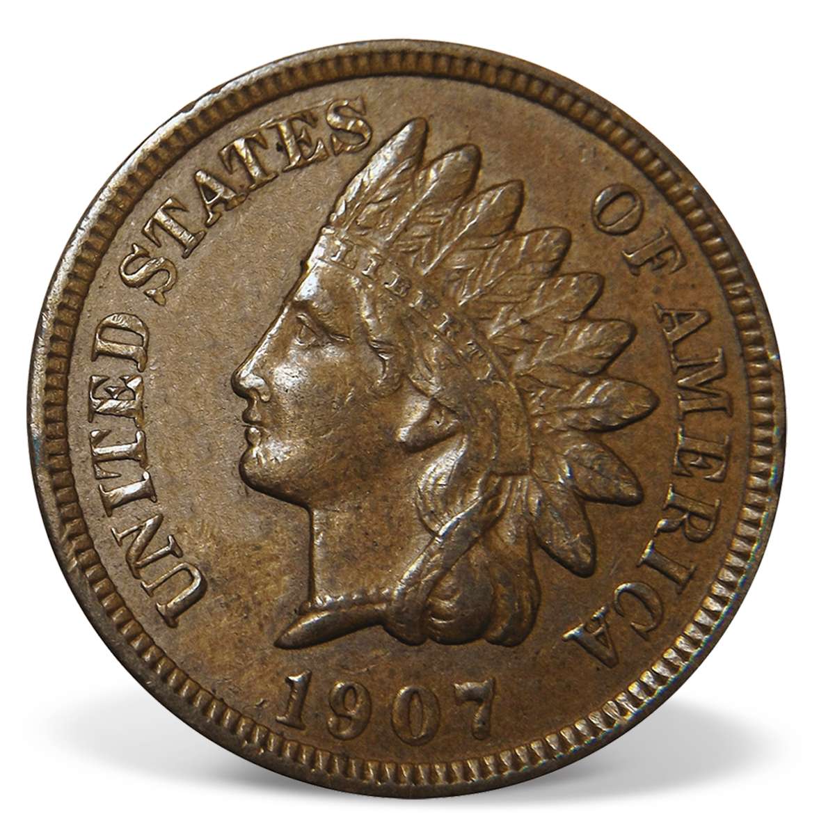 1907 Indian Head Cent Antiques Legal Tender Coins U.S. Currency