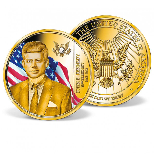 President John F. Kennedy Crystal-Inlaid Commemorative Coin US_1700310_1