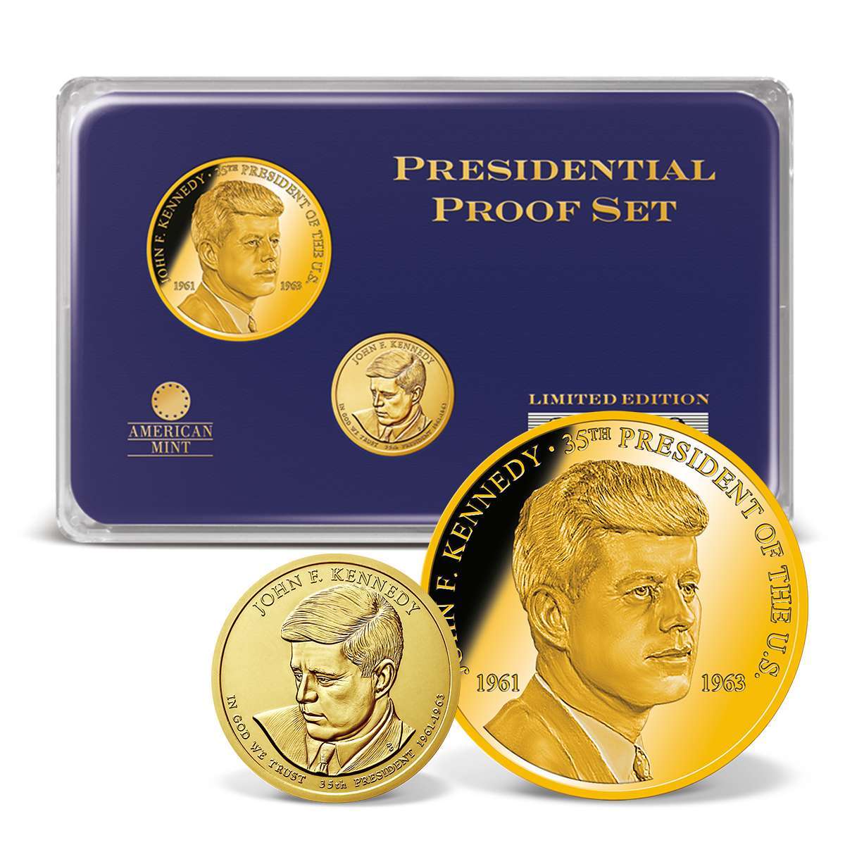 John F. Kennedy Presidential Commemorative Coin Set Presidential