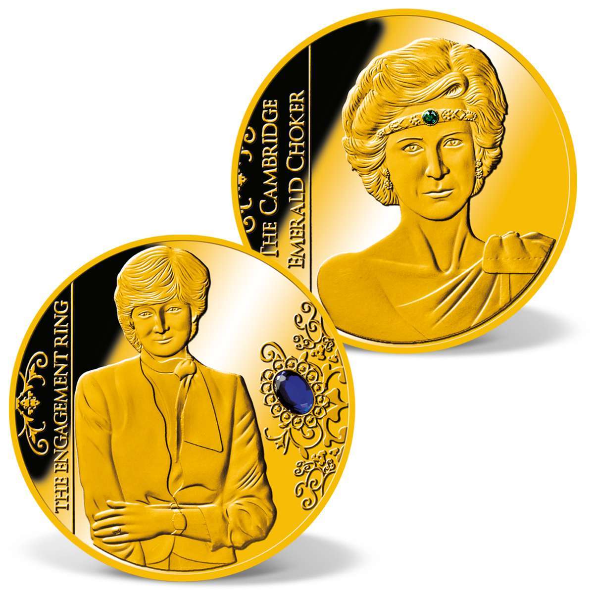 Lady Diana - Her Life in Jewels Coin Set | Gold-Layered