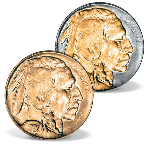 24k Gold-Accented 1935 Buffalo Nickel Set US_2511835_1