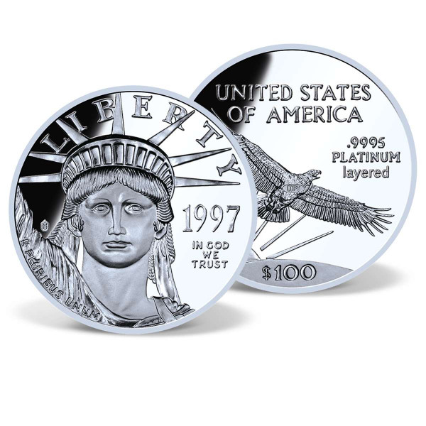 1997 $100 Platinum Eagle Replica US_9175150_1