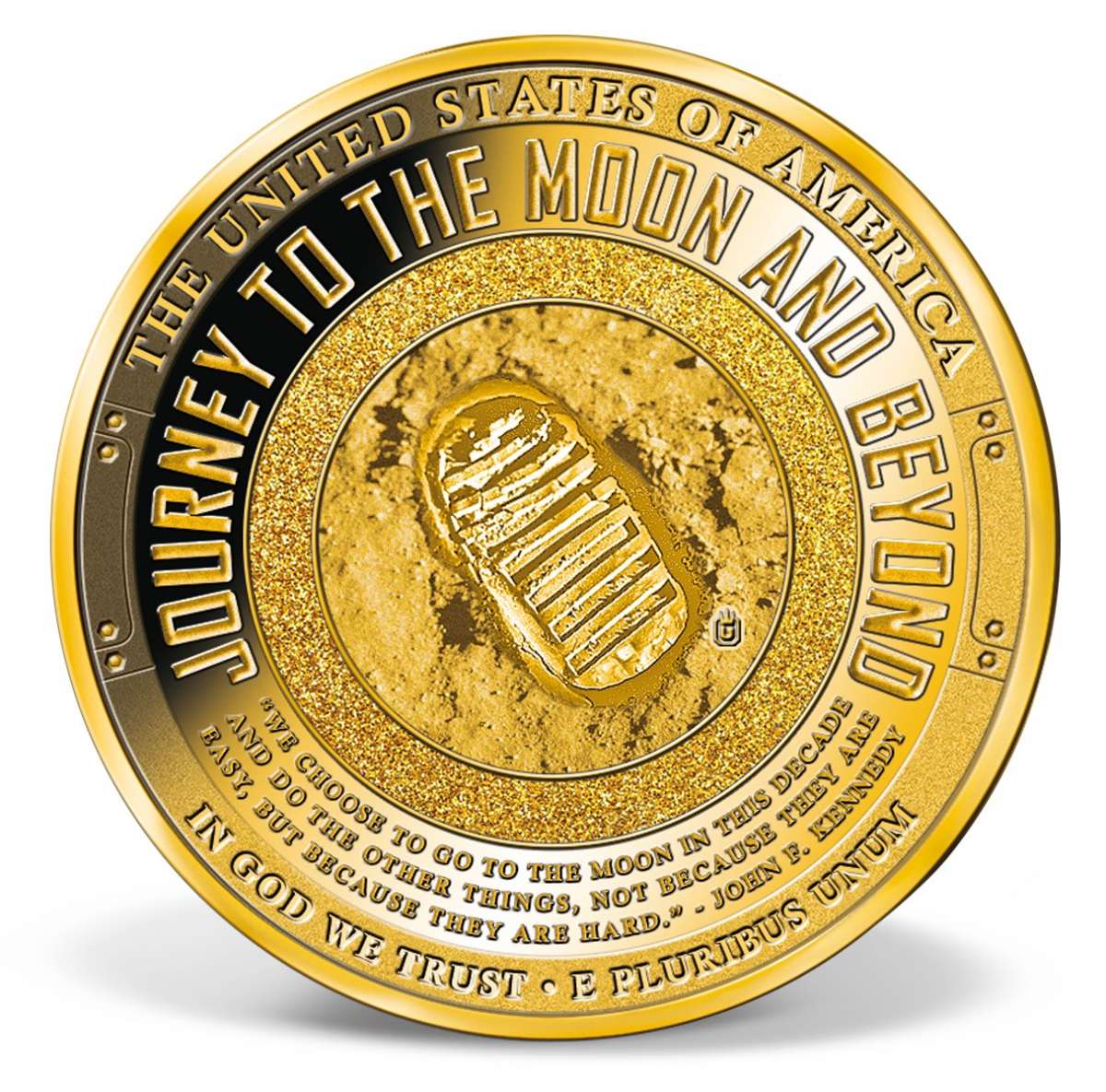 Project Apollo Colossal Commemorative Coin | Gold-Layered | Gold