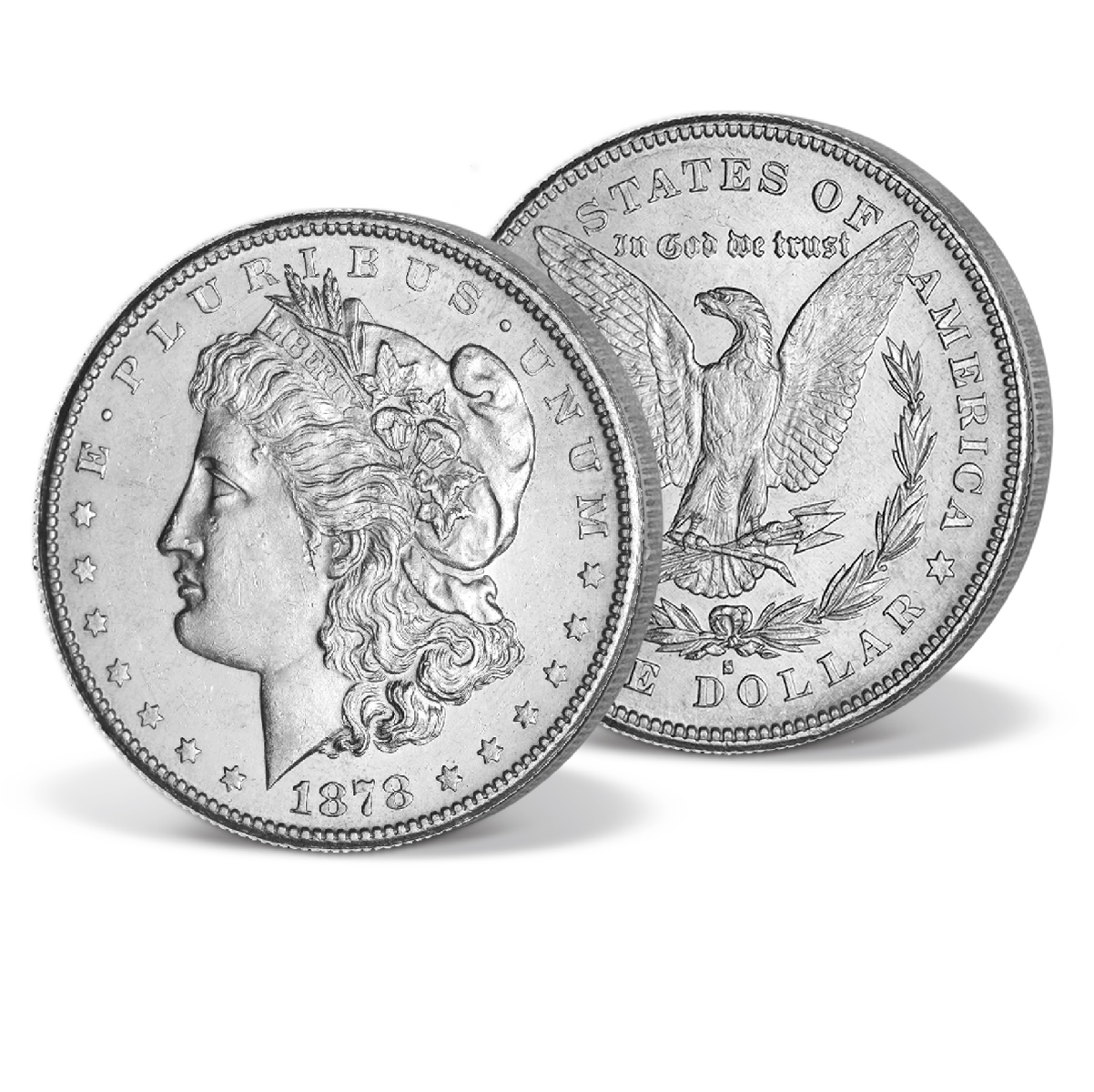 1878-S Morgan Dollar | Solid Silver | Silver | American Mint