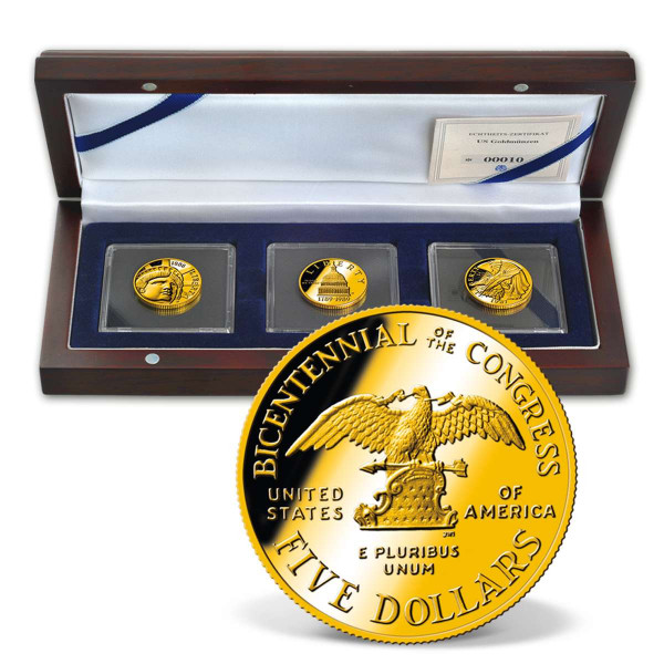 Birth of America - U.S. $5 Gold Coin Set US_2711079_1