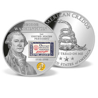 George Washington American Credo Stamp Commemorative Coin US_8230070_1 George Washington American Credo Stamp Commemorative Coin US_8230070_1