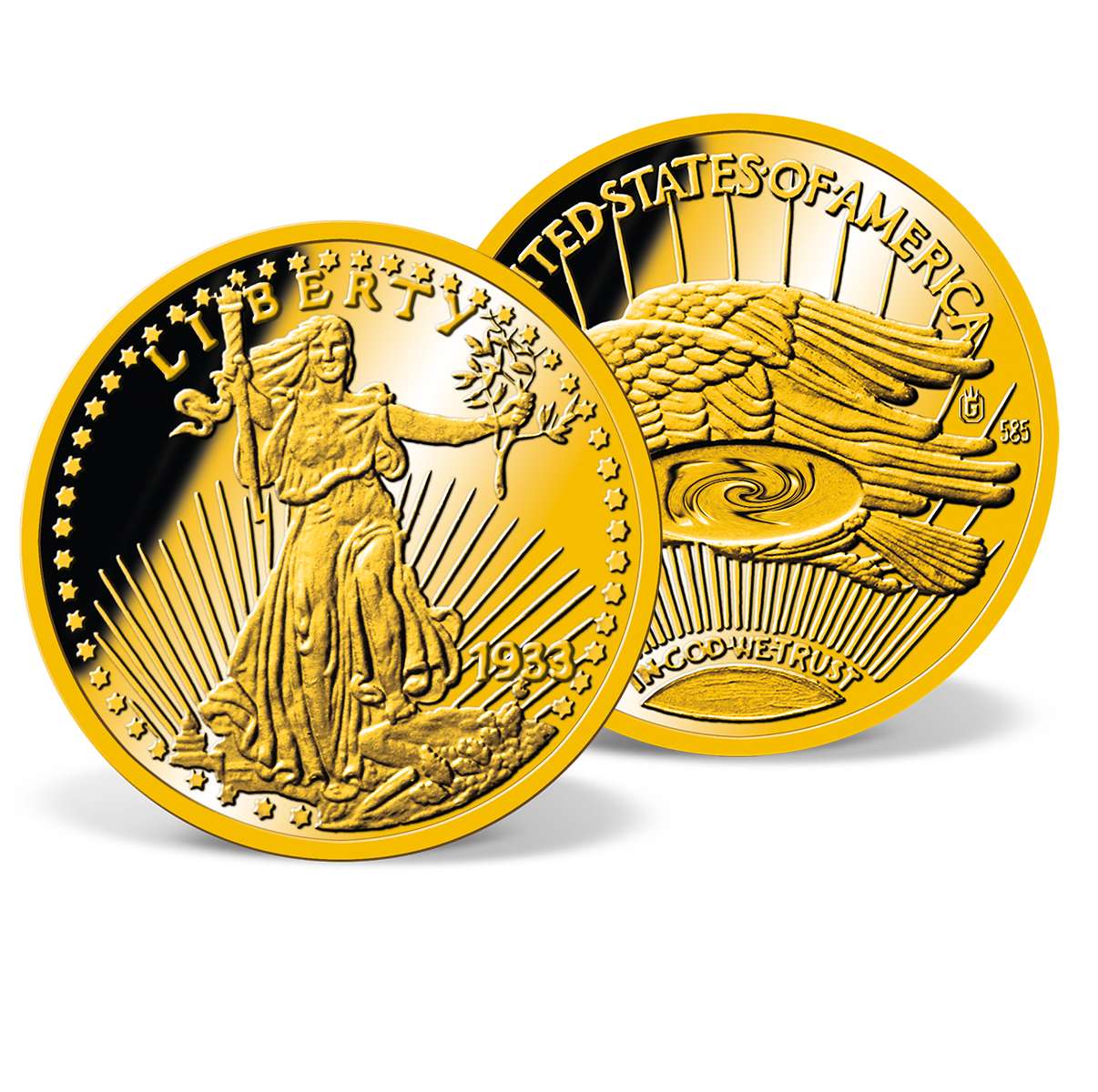 1933 Double Eagle Gold Coin - Replica