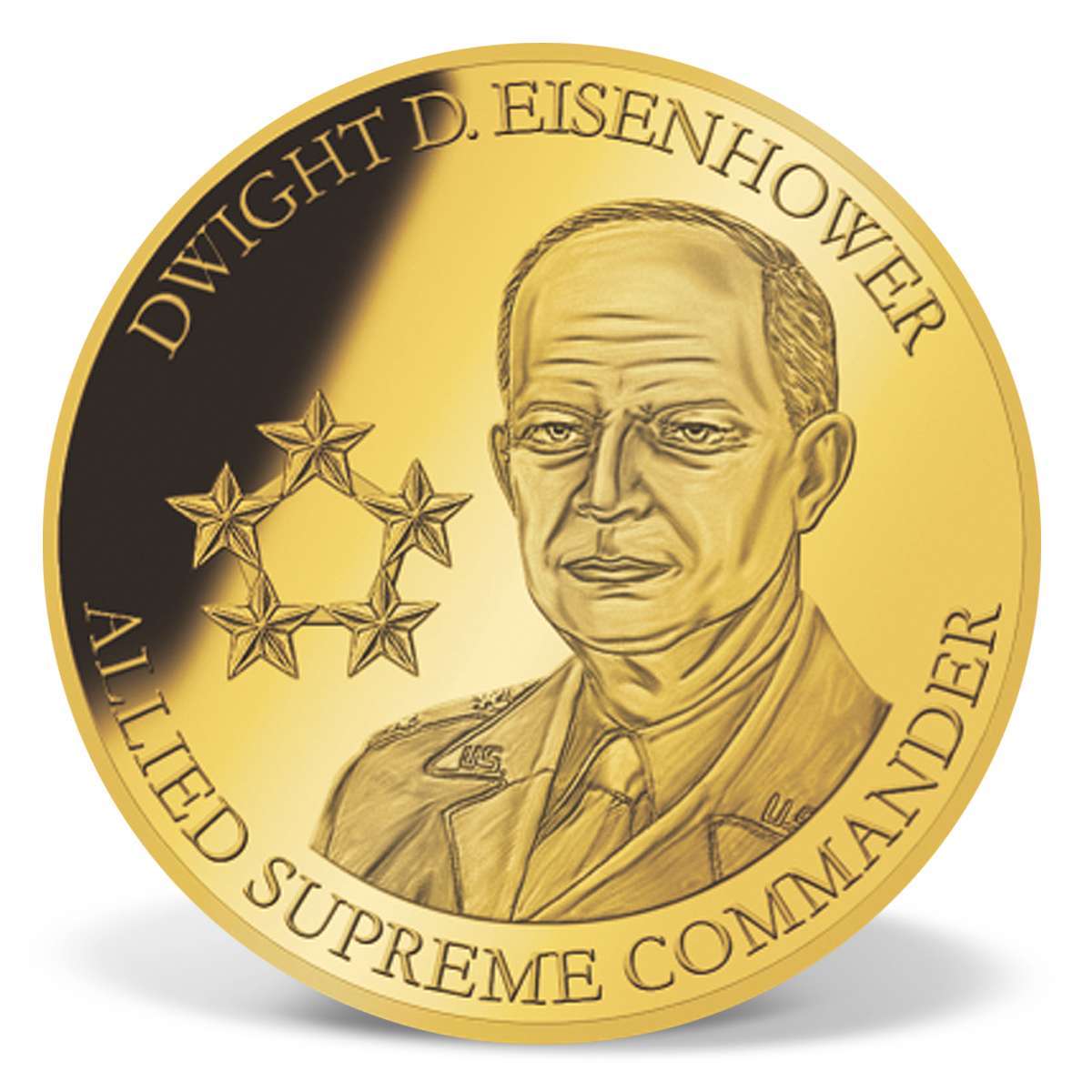 General Dwight D. Eisenhower Commemorative Coin | Gold-Layered