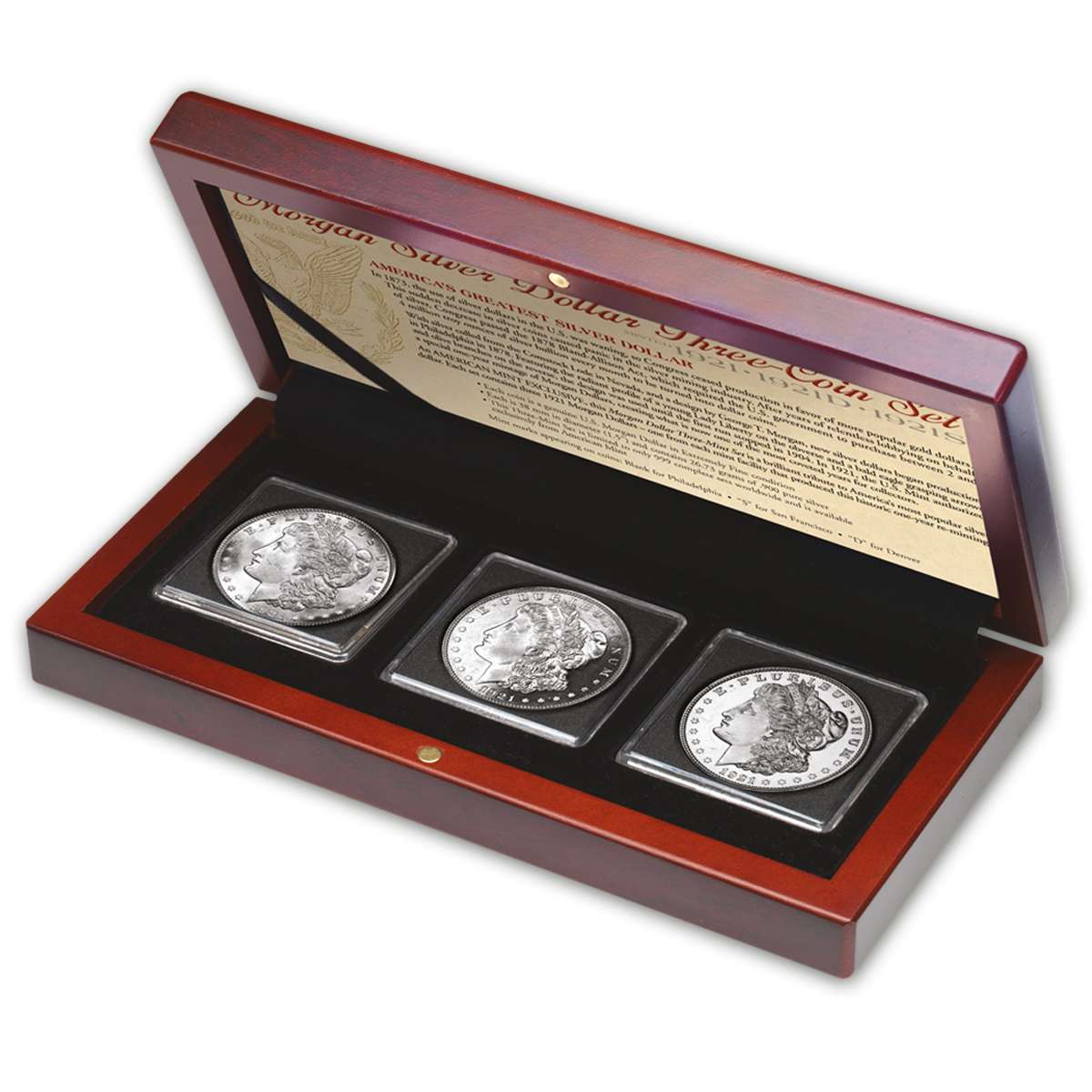 1921 Morgan Silver Dollar Mint Mark Set | American Mint