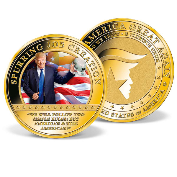 Donald Trump - Spurring  Job Creation Commemorative Coin US_9442401_1