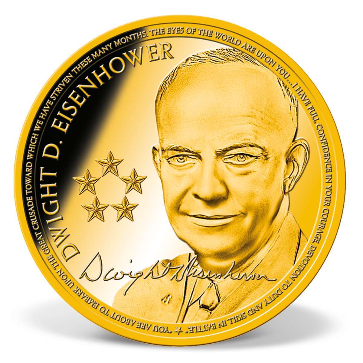 Dwight D. Eisenhower Commemorative Gold Coin American Mint