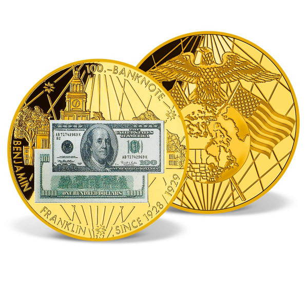 $100 Benjamin Franklin Banknote Commemorative Coin US_9181025_1