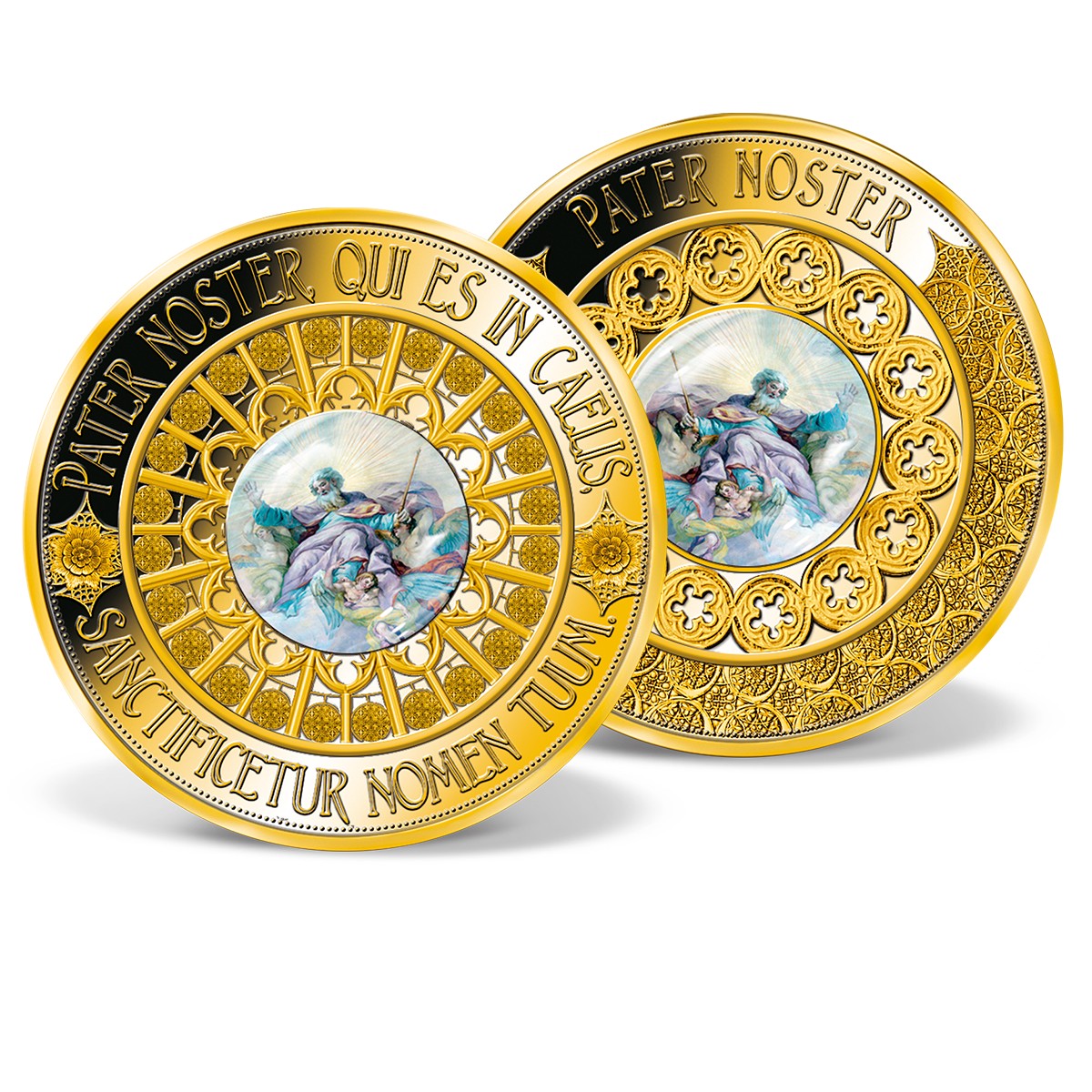 The Lord's Prayer Colossal Commemorative Coin | Gold-Layered