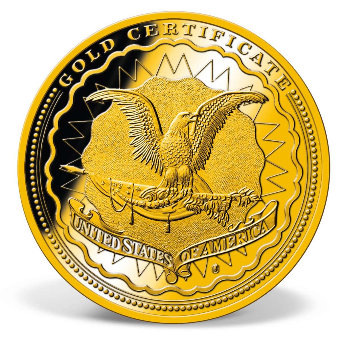 Gold Certificates of the United States Commemorative Coin Set GoldLayered Gold American Mint