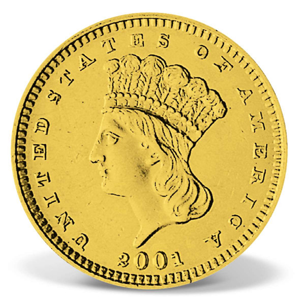 Indian Head Dollar Gold Replica Solid Gold Gold American Mint
